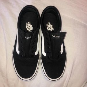 Black and white classic vans.